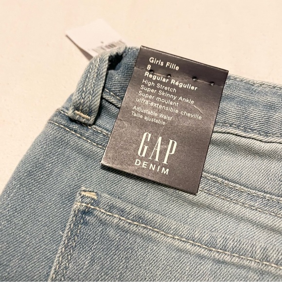 Gap Kids Sequin Super Skinny Ankle Jeans with Stretch Size 8 - Picture 11 of 16